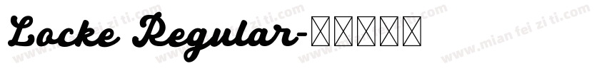 Locke Regular字体转换